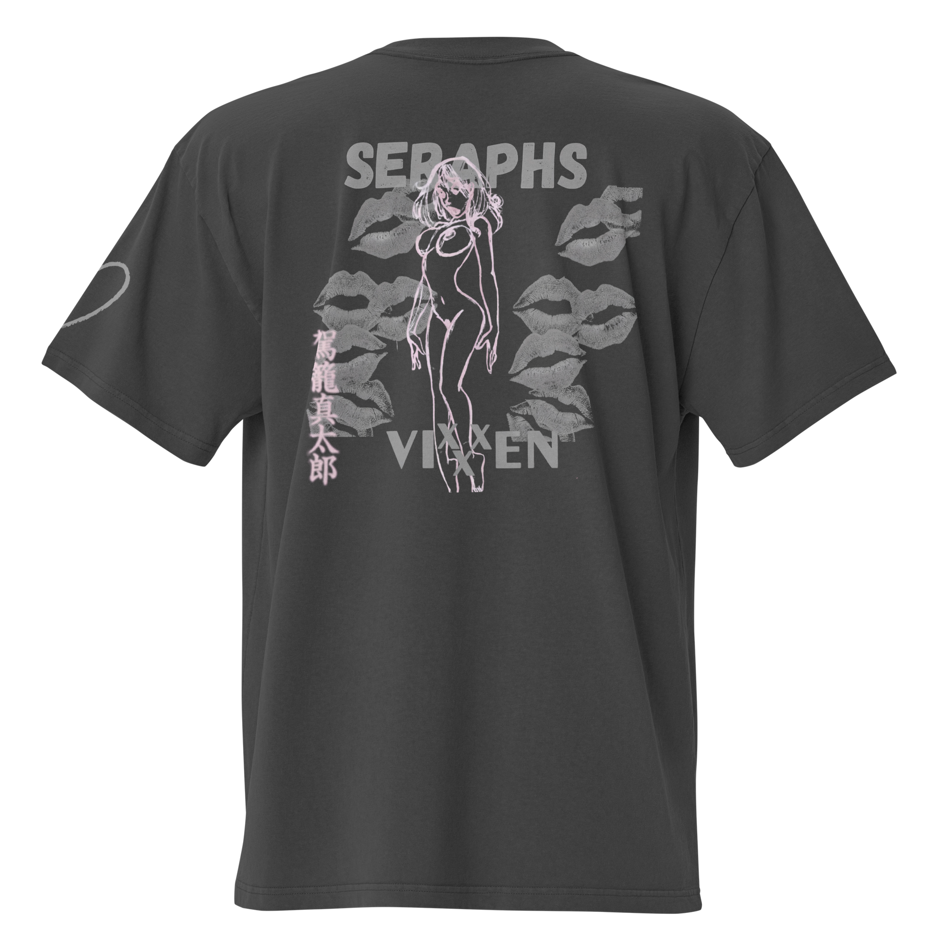 Vixxxen Oversized faded t-shirt – seraphs